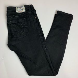 True Religion Mid Rise Skinny Jean Black - Women's 30